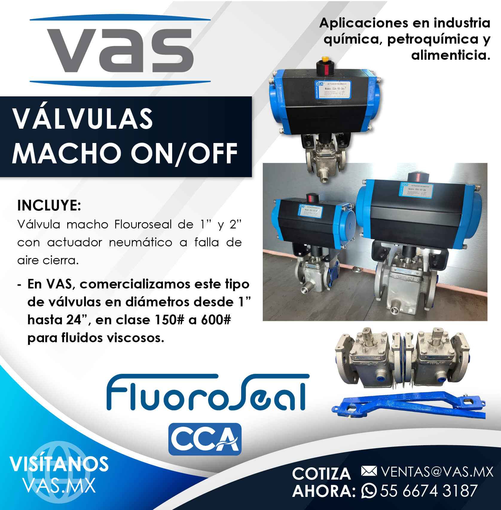 Válvulas automáticas para la industria farmacéutica
